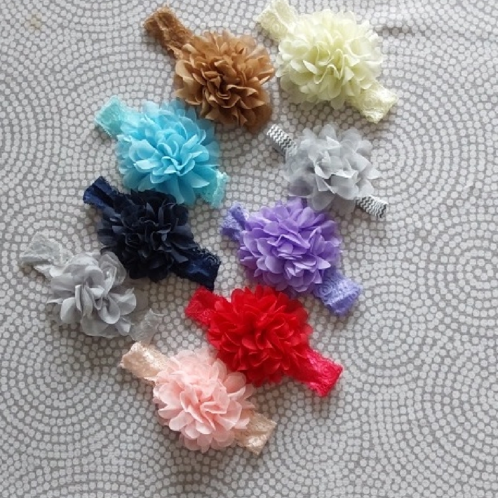 Colorful Floral Headbands for Kids